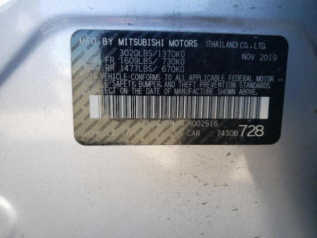 2020 MITSUBISHI MIRAGE LE ML32A5HJ9LH002516