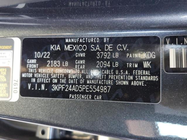 3KPF24AD5PE554987 KIA FORTE LX