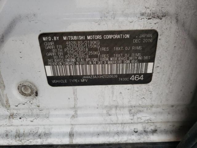 JA4AZ3A30HZ020626 Mitsubishi Outlander Se