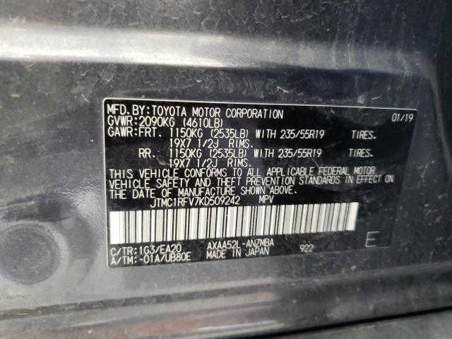 JTMC1RFV7KD509242 Toyota Rav4 Xle Premium
