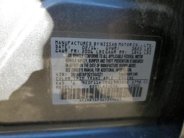3N1AB7AP3GY244621 Nissan SENTRA S