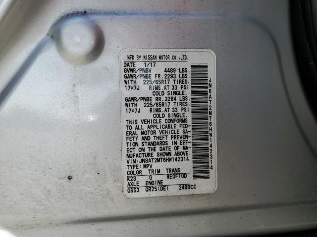 JN8AT2MT6HW142314 Nissan ROGUE S