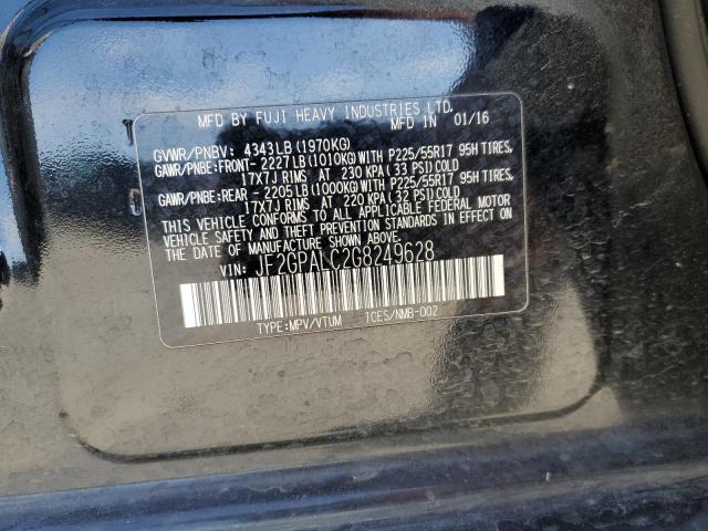 JF2GPALC2G8249628 Subaru Crosstrek Limited