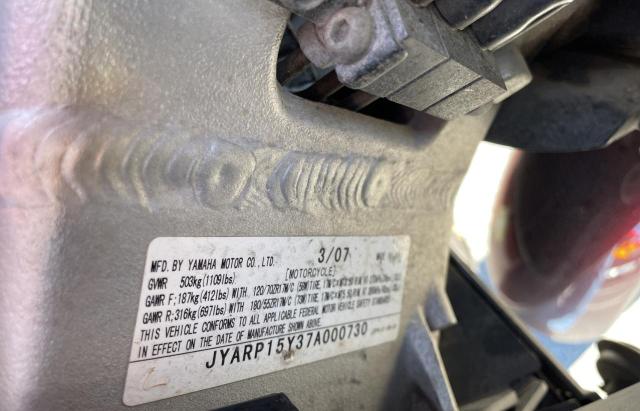 2007 YAMAHA FJR1300 JYARP15Y37A000730