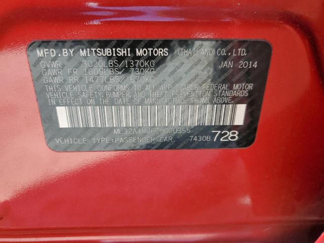 ML32A4HJ6EH020355 Mitsubishi MIRAGE ES