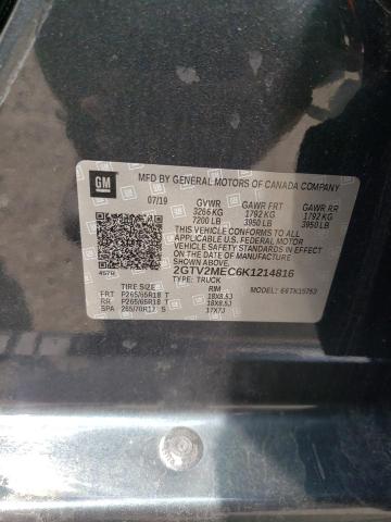 2019 GMC SIERRA LIM - 2GTV2MEC6K1214816