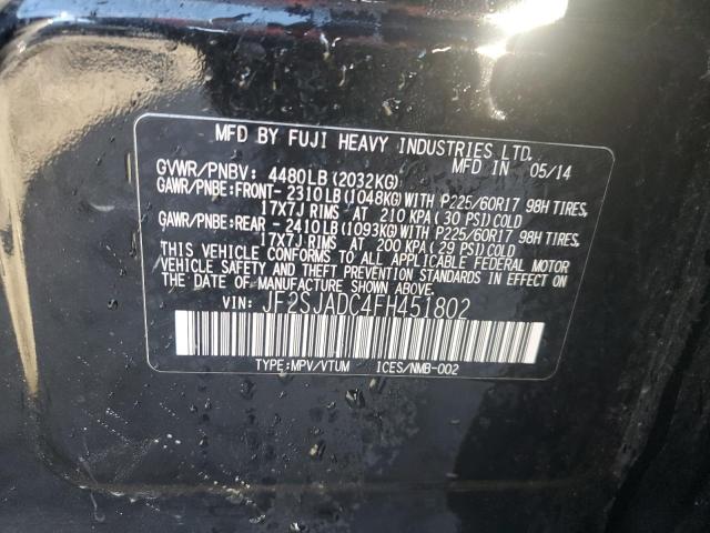JF2SJADC4FH451802 Subaru Forester 2.5i Premium