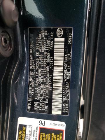 2015 TOYOTA CAMRY LE - 4T1BF1FK3FU100824