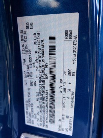 1FMCU9G93HUE48551 Ford ESCAPE SE