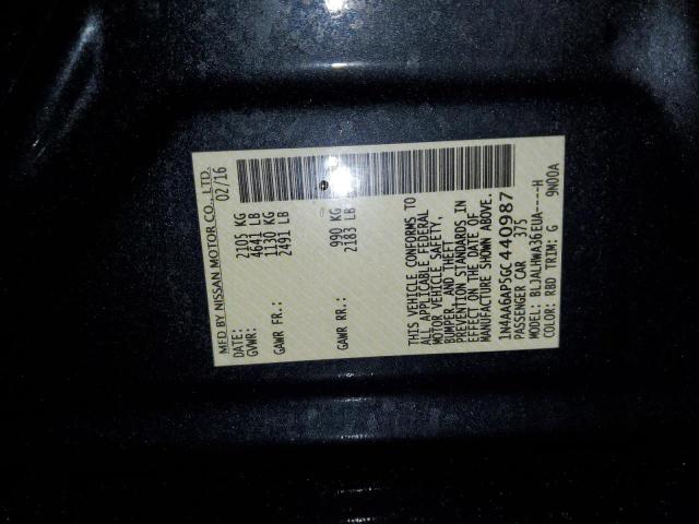 2016 NISSAN MAXIMA 3.5 - 1N4AA6AP5GC440987