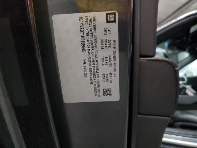 2017 CHEVROLET CORVETTE G - 1G1YV2D71H5105645