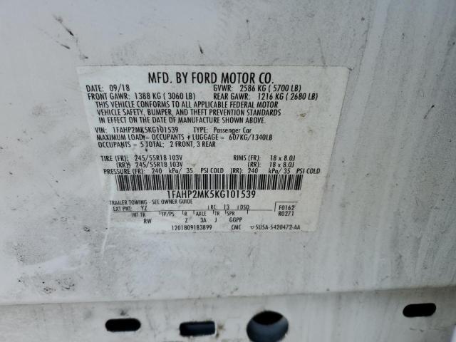 2019 FORD TAURUS POL - 1FAHP2MK5KG101539