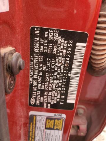 5XYKT3A68EG425858 KIA SORENTO LX