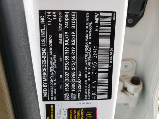 2015 MERCEDES-BENZ GL 450 4MA - 4JGDF6EE2FA513806