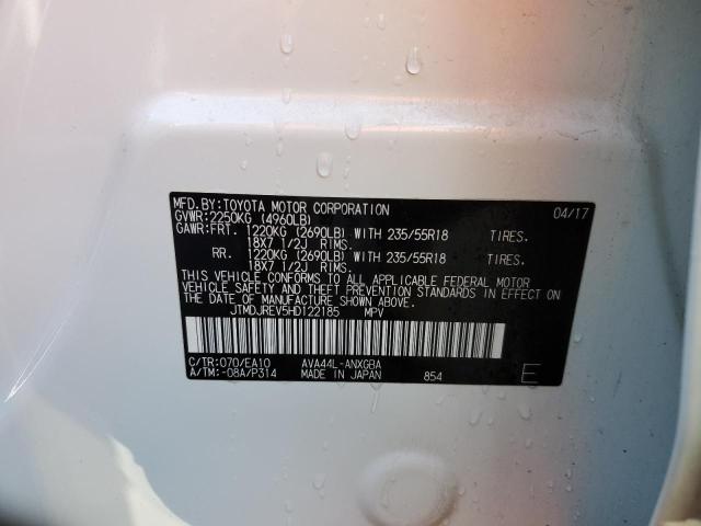 2017 TOYOTA RAV4 HV LI - JTMDJREV5HD122185