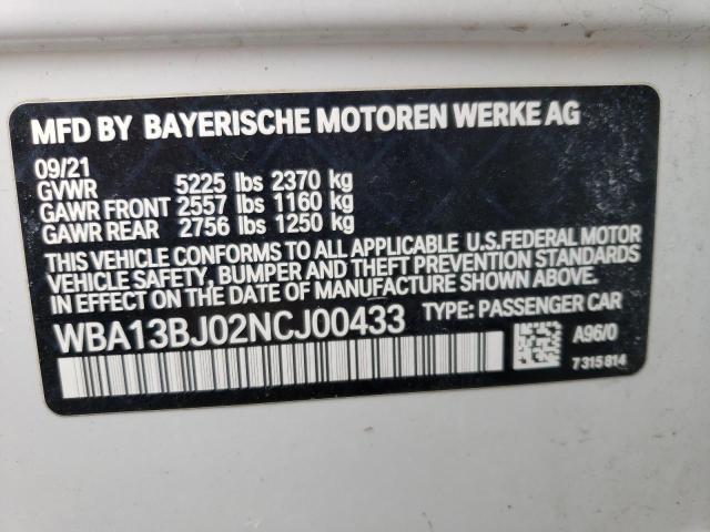2022 BMW 530 XI - WBA13BJ02NCJ00433