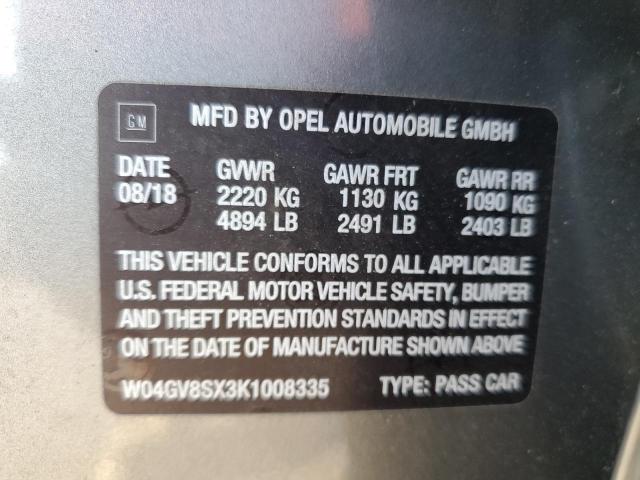 2019 BUICK REGAL TOUR - W04GV8SX3K1008335