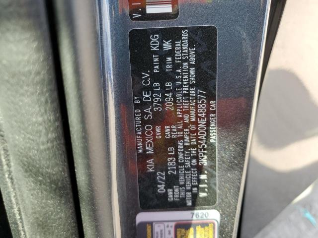 2022 KIA FORTE GT L - 3KPF54AD0NE488577