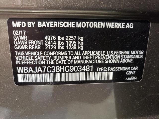 2017 BMW 530 XI - WBAJA7C38HG903481