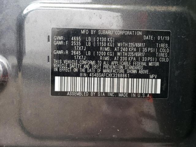 4S4BSAFCXK3288861 Subaru Outback 2.5i Premium