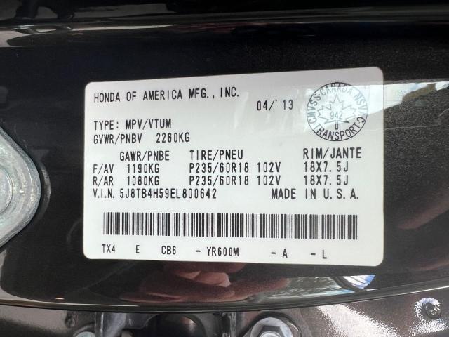5J8TB4H59EL800642 Acura Rdx Technology