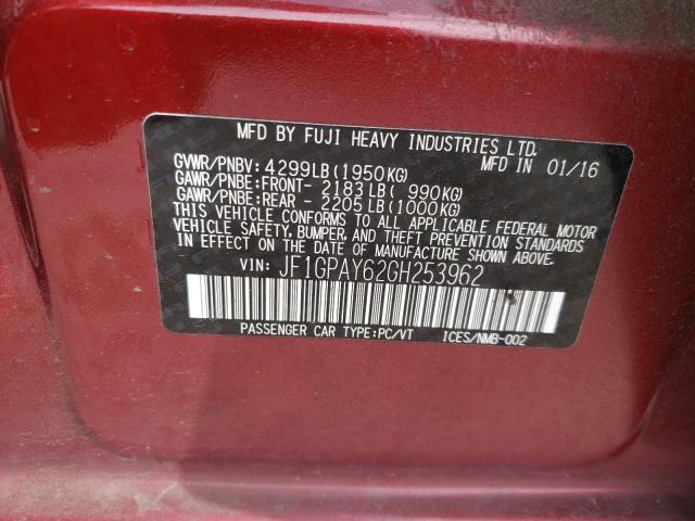 JF1GPAY62GH253962 Subaru Impreza Sport Limited