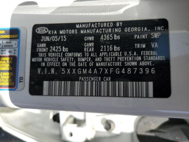 5XXGM4A7XFG487396 KIA Optima Lx