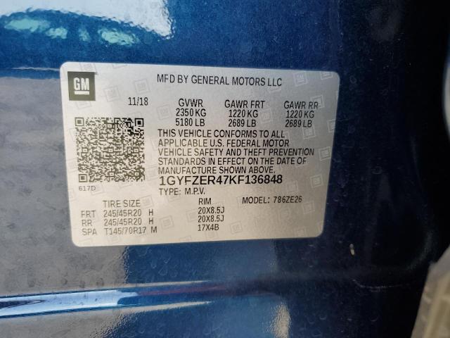 2019 CADILLAC XT4 SPORT - 1GYFZER47KF136848