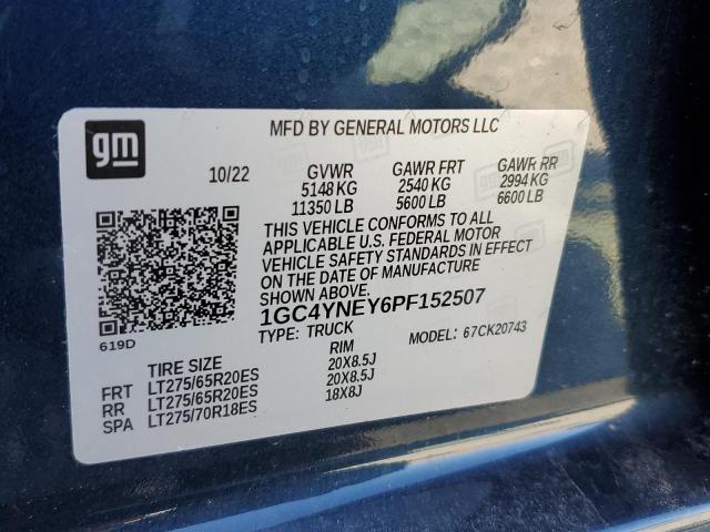 2023 CHEVROLET 2500 1GC4YNEY6PF152507