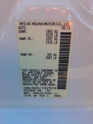 1N4BL4BV0LC142924 Nissan ALTIMA S