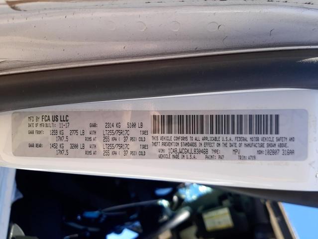 1C4BJWCGXJL830468 Jeep Wrangler Rubicon