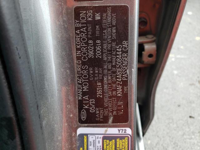 KNAFZ4A81E5084445 KIA FORTE EX