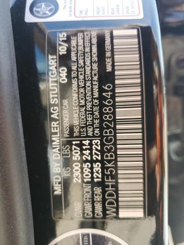WDDHF5KB3GB288646 Mercedes-Benz E 350