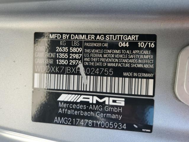 2017 MERCEDES-BENZ S 63 AMG - WDDXK7JBXHA024755