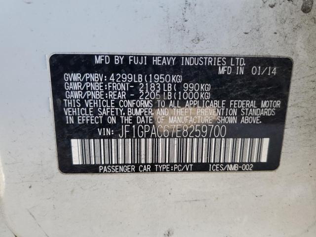 JF1GPAC67E8259700 Subaru Impreza Premium