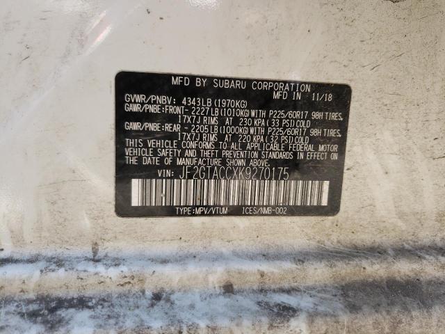JF2GTACCXK9270175 Subaru Crosstrek Premium