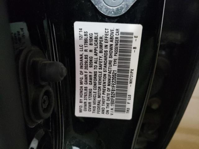 2015 HONDA CIVIC EX - 19XFB2F81FE220521