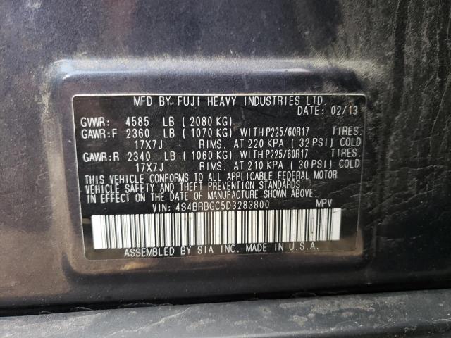 4S4BRBGC5D3283800 Subaru Outback 2.5i Premium