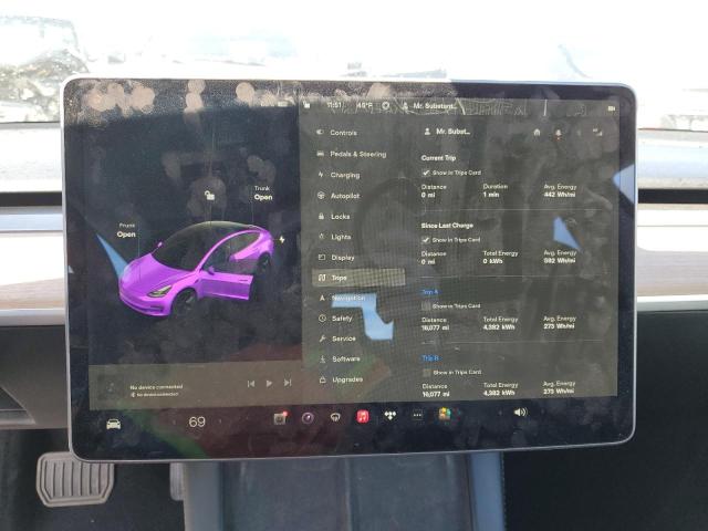5YJ3E1EB9NF207266 Tesla MODEL 3
