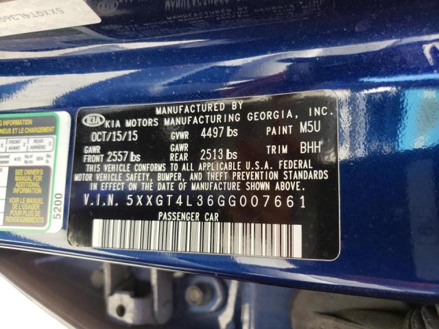5XXGT4L36GG007661 KIA Optima Lx
