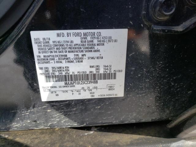 2018 FORD ECOSPORT S - MAJ6P1UL2JC239488