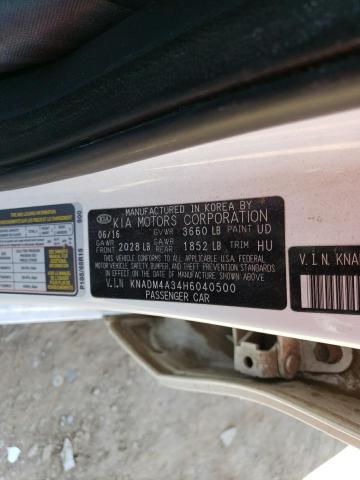 KNADM4A34H6040500 KIA RIO LX
