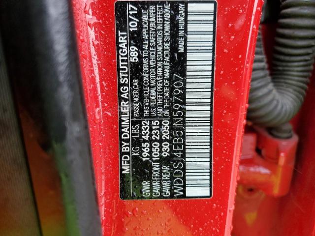 WDDSJ4EB5JN597907 Mercedes-Benz CLA 250