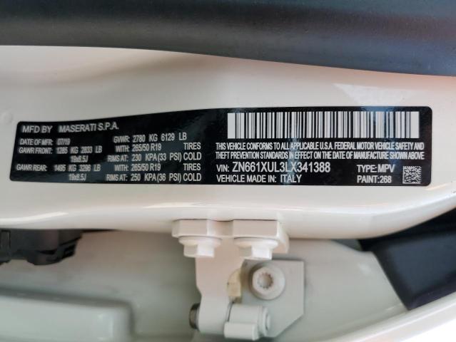 2020 MASERATI LEVANTE LU - ZN661XUL3LX341388