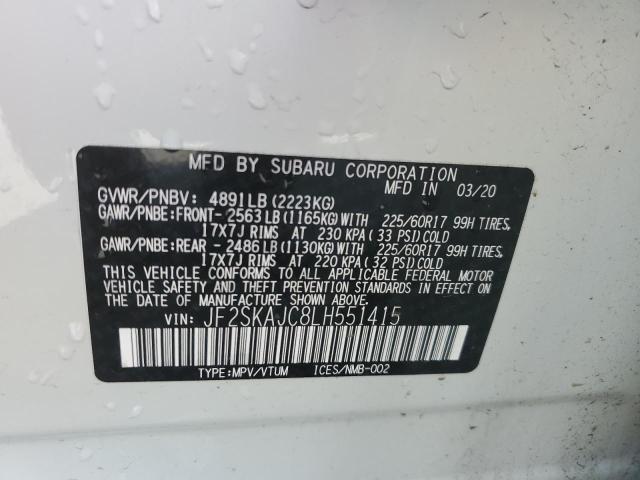 JF2SKAJC8LH551415 Subaru Forester Premium