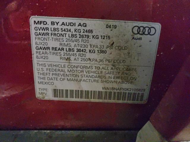 2019 AUDI Q5 PREMIUM - WA1BNAFY0K2105829