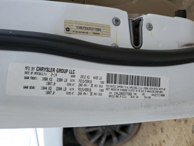1C4NJCBA2ED772865 Jeep Compass Sport