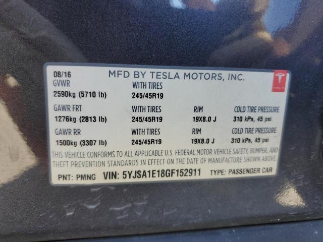 5YJSA1E18GF152911 Tesla MODEL S