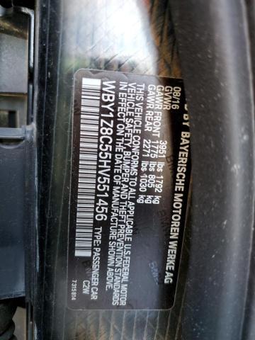 2017 BMW I3 REX - WBY1Z8C55HV551456