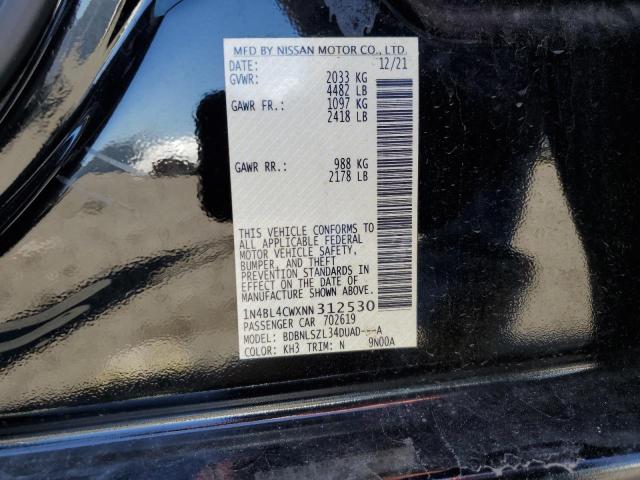 1N4BL4CWXNN312530 Nissan ALTIMA SR